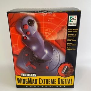 WingMan Extreme Digital Joystick in Box + Wing Commander SNES Manual – PC Gaming